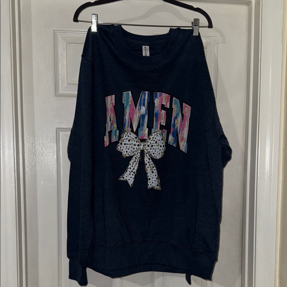 Women's Navy Graphic Sweater